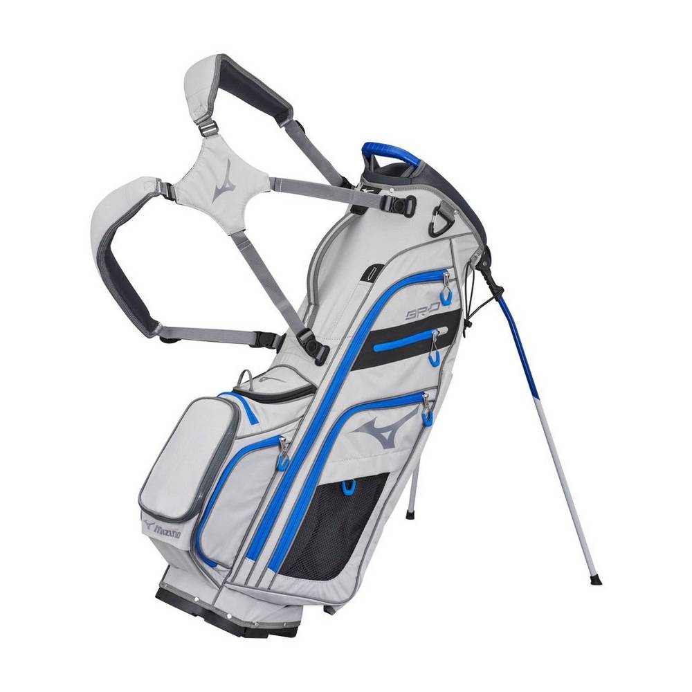 Mens Mizuno BR-D4 14-Way Stand Bag Grey Philippines (JCFPQS280)